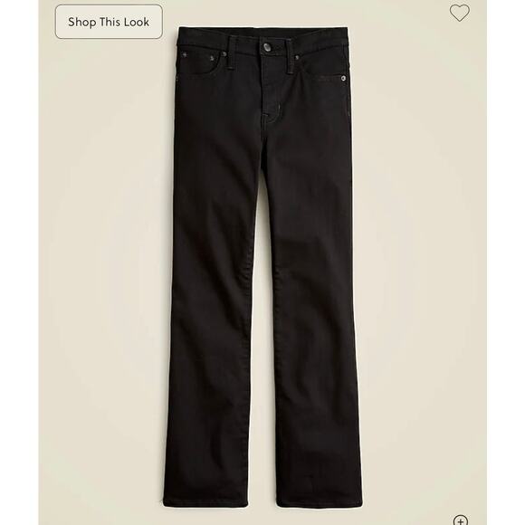 J. Crew Mid-rise kickout jean in True Black NWT size 26 - Picture 5 of 8